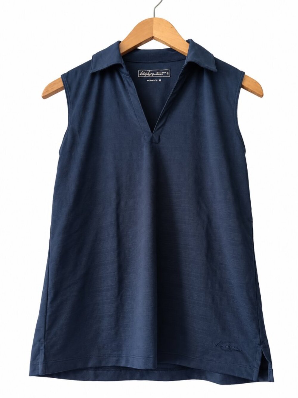 Lady Hagen Navy Blue Textured Sleeveless Golf Polo Hydro-Dri Preppy M